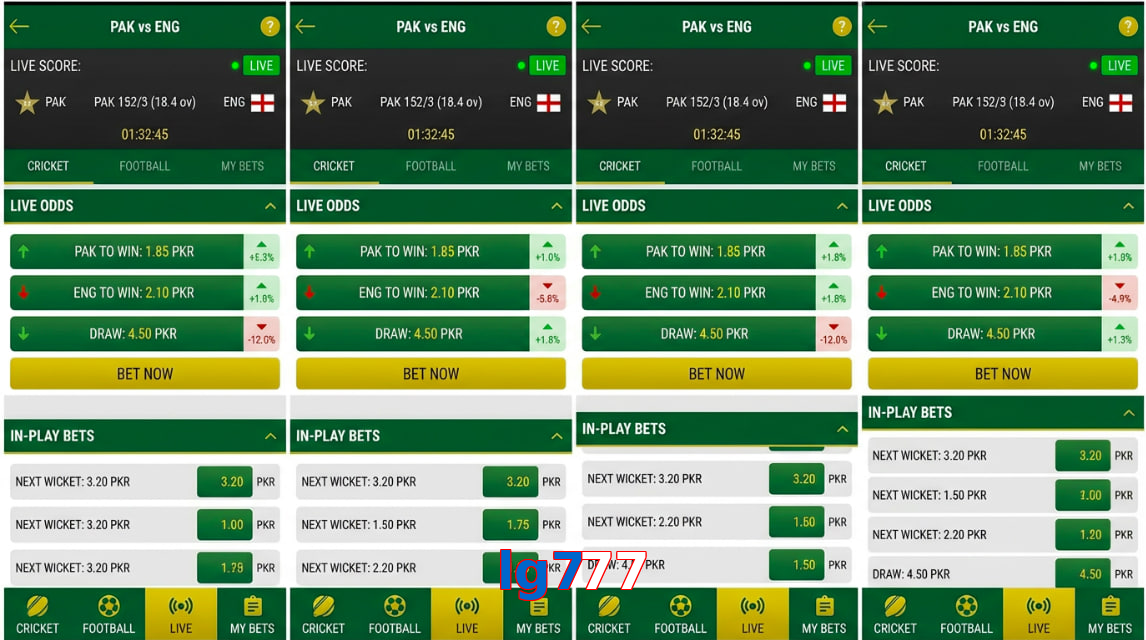 Game list for Lg777 bet section